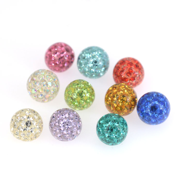 Body Jewelry Replacement Ball - 10 Buah 16G & 14G 3-5Mm