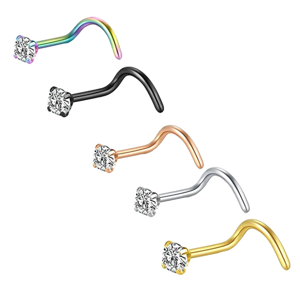 Body Jewelry Surgical Steel - 20G Anting Hidung Studs 316L Baja
