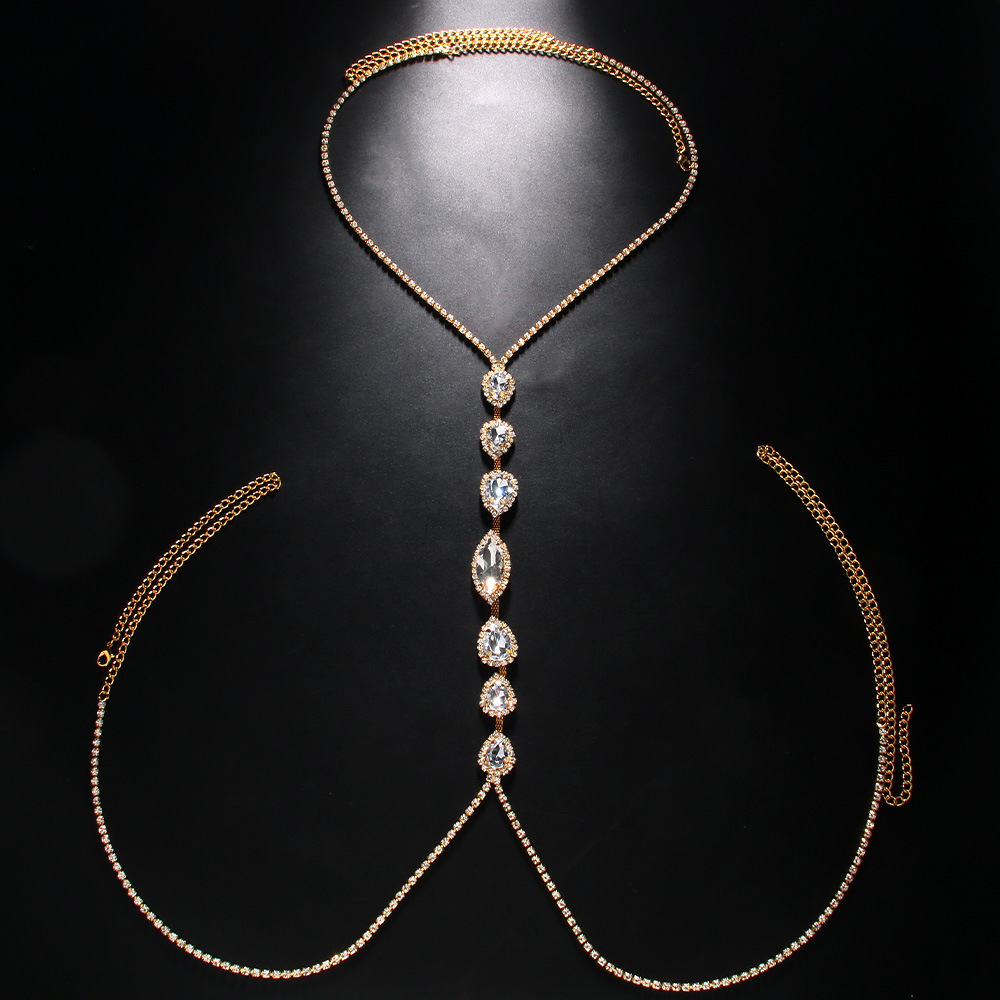 Rantai dada kalung tetesan air - Body Jewelry Retainers ulasan dan harga