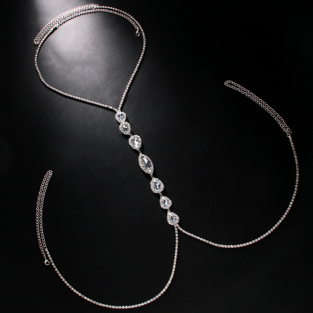 Rantai dada kalung tetesan air - Body Jewelry Retainers ulasan dan harga