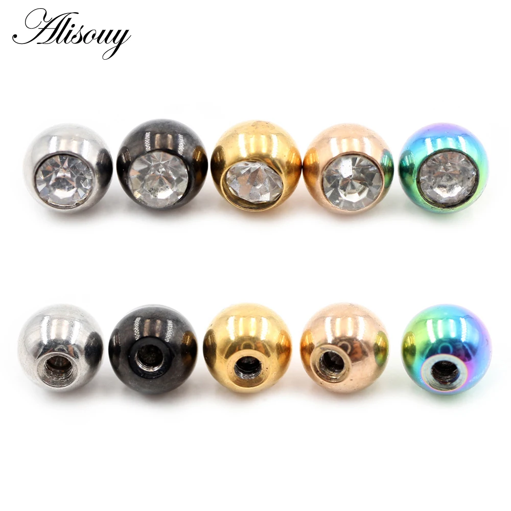 2 buah manik-manik bola pengga - Body Jewelry Replacement Ball ulasan dan harga