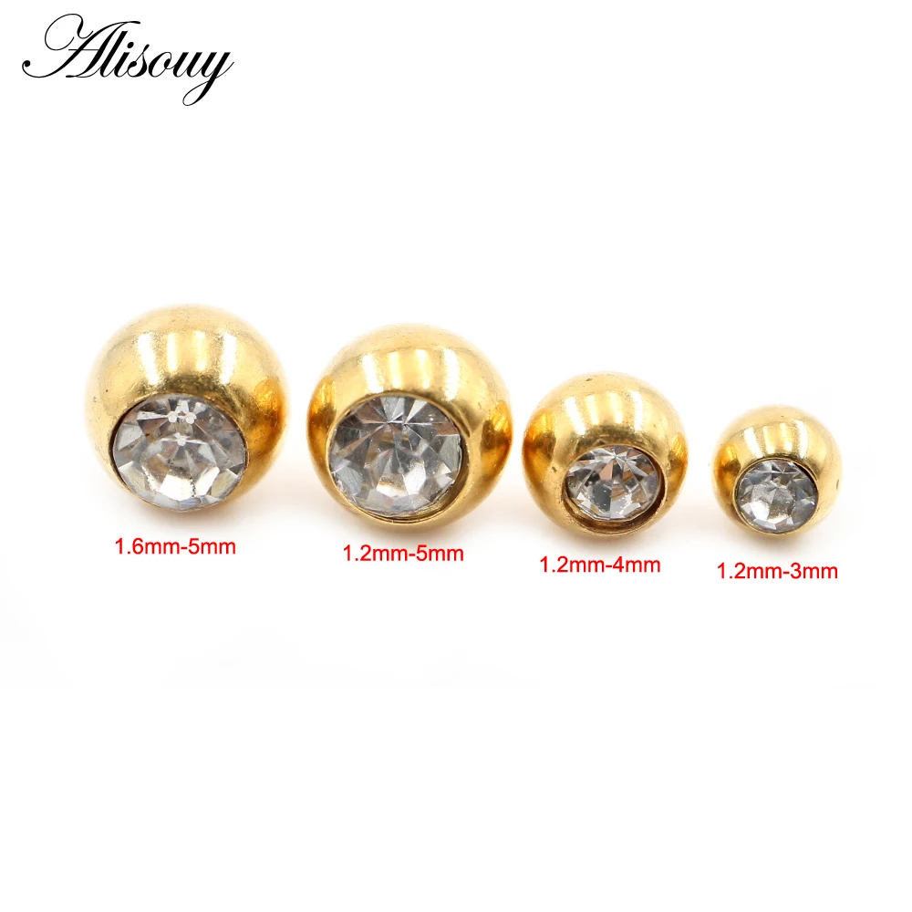 2 buah manik-manik bola pengga - Body Jewelry Replacement Ball ulasan dan harga