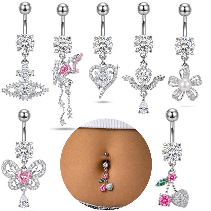 1 Buah Cincin Pusar Model Dang - Body Jewelry Surgical Steel ulasan dan harga