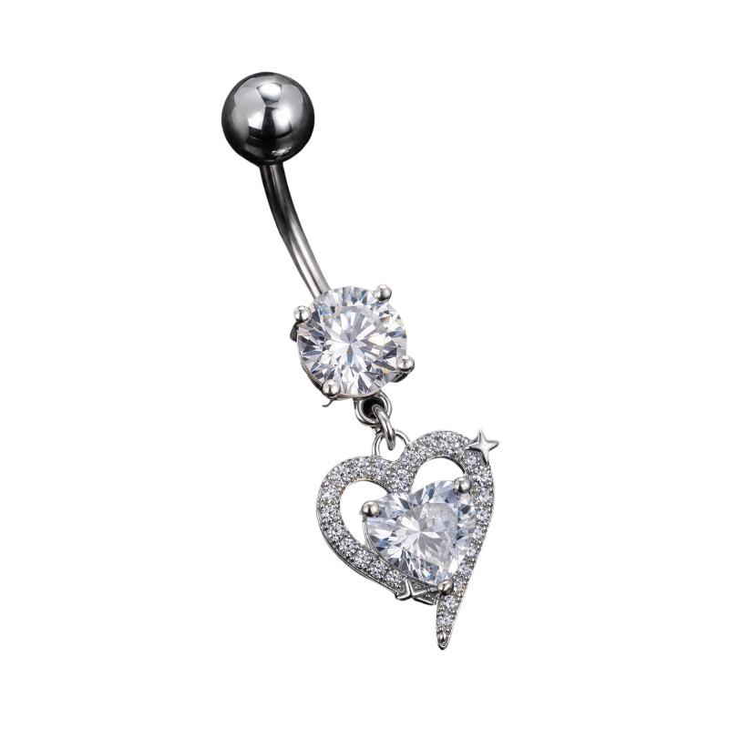 1 Buah Cincin Pusar Model Dang - Body Jewelry Surgical Steel ulasan dan harga