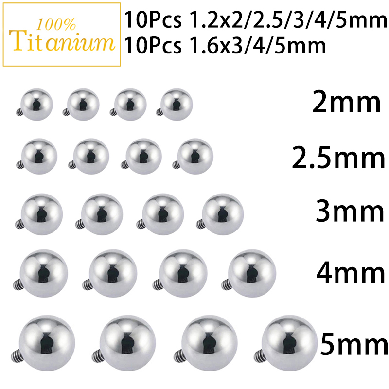 10 buah kelas implan ASTM G23  - Body Jewelry Replacement Ball ulasan dan harga
