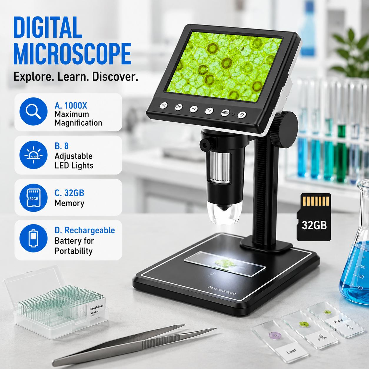 Mikroskop Digital 4K Portabel  - Body Jewelry Repair ulasan dan harga