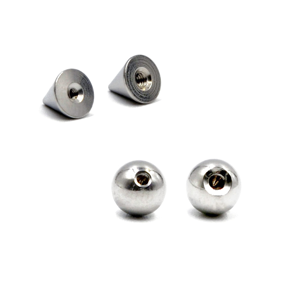 100 Buah/Lot Baja 14G 16G Tind - Body Jewelry Replacement Ball ulasan dan harga