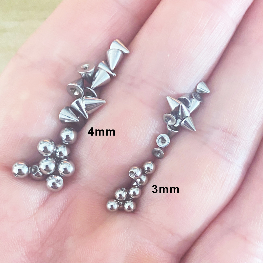 100 Buah 16G 3Mm 4Mm Pengganti - Body Jewelry Replacement Ball ulasan dan harga
