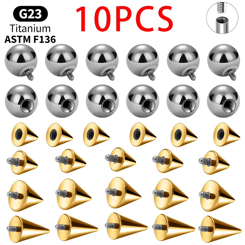 Pengganti Cone Bola Titanium 1 - Body Jewelry Replacement Ball ulasan dan harga