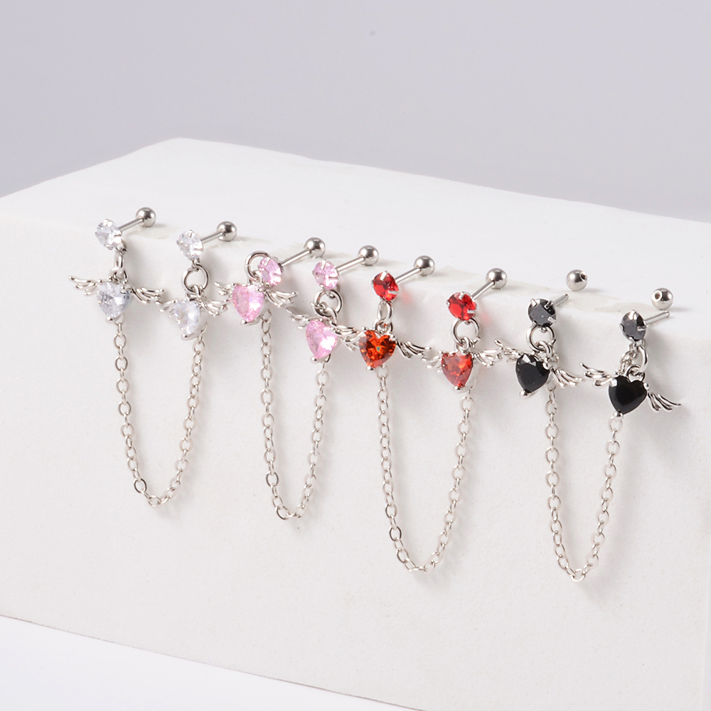 1 Buah Anting-Anting Rantai Be - Body Jewelry Surgical Steel ulasan dan harga