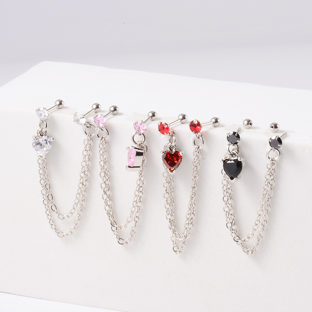 1 Buah Anting-Anting Rantai Be - Body Jewelry Surgical Steel ulasan dan harga