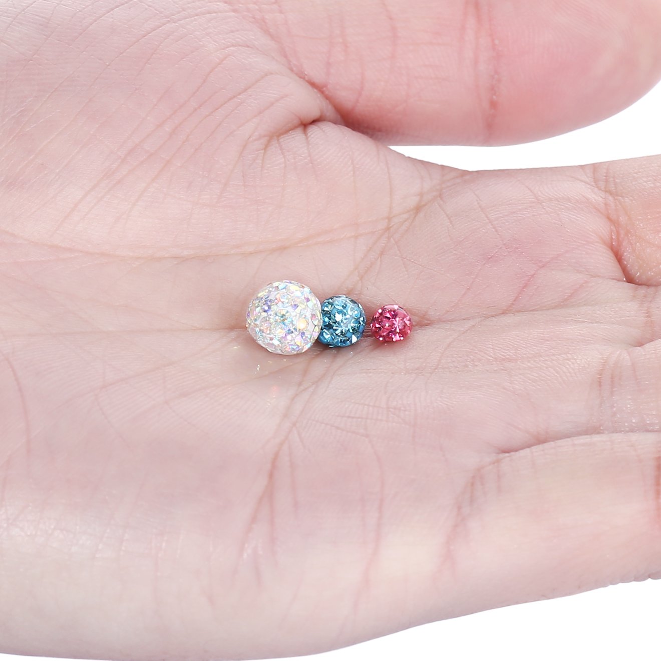 2 buah 14G 16G bola sekrup kri - Body Jewelry Replacement Ball ulasan dan harga