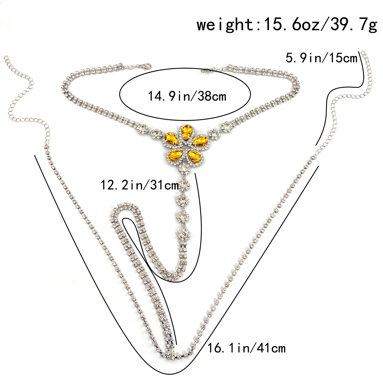1 buah Set Thong berlian imita - Body Jewelry For You ulasan dan harga